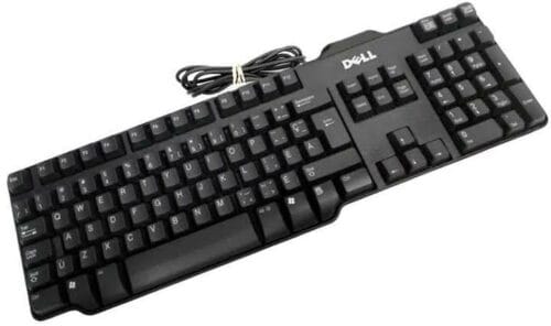 Original Dell NCUT Wired USB Keyboard with comfortable key layout