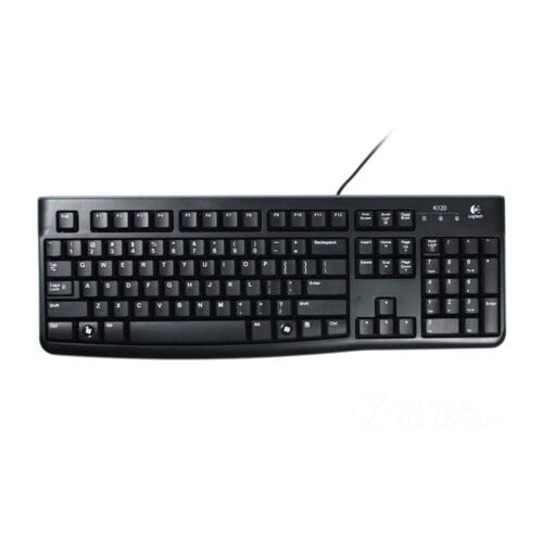 Logitech K120 Ergonomic Wired USB Keyboard with quiet keys