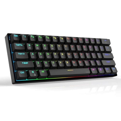 Wireless RGB Mechanical Gaming Keyboard – 61 Keys, Blue Switch, 2.4G & Bluetooth