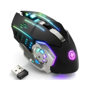 Rechargeable RGB Wireless Gaming Mouse with Bluetooth and USB dongle connectivity