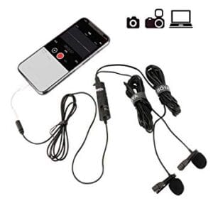 BOYA Dual Mic BY-M1DM Lavalier Microphone for DSLR and Smartphone