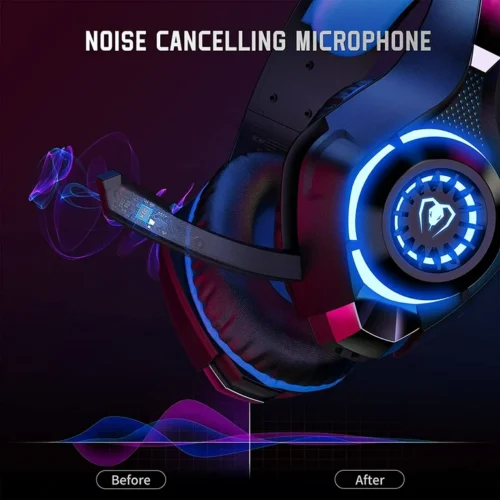 7.1 Gaming Headset – LED Lights, Noise-Cancelling Mic, PC & Console - Image 3
