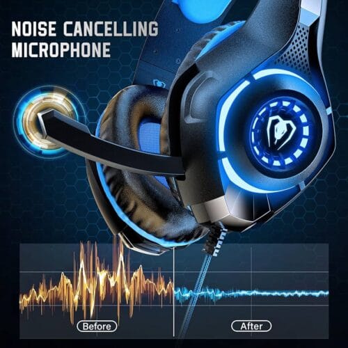 7.1 Gaming Headset – LED Lights, Noise-Cancelling Mic, PC & Console - Image 2