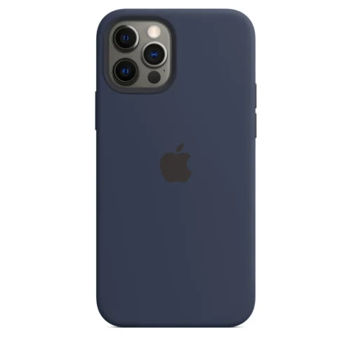 Apple iPhone Silicone Case Blue Smooth Soft Liquid Silicone Shockproof Back Cover