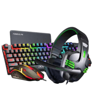 FunBug Ultimate 4in1 Gaming Setup – RGB Keyboard, Mouse, MousePad & Onikuma Headphones