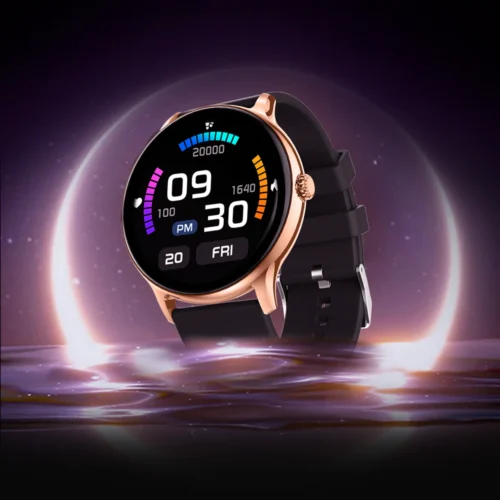 Zero® Luna Smart Watch – Black-Golden Edition, Bluetooth Calling, 1.39” TFT Display, Fitness & Health Tracker - Image 3
