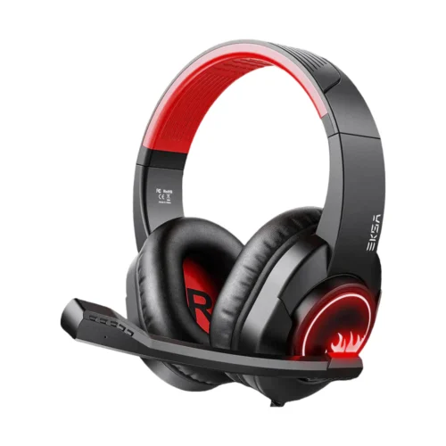 EKSA T8 Gaming Headset with Microphone red&black